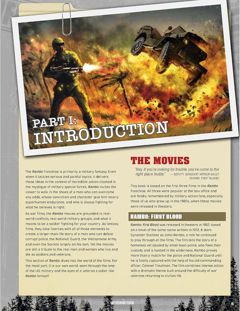 Cinematic Adventure: Rambo - Expansion Hardcover RPG Book for Use with The Everyday Heroes Core Rulebook, d20 5e