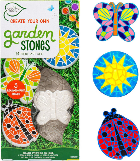 Creative Roots Paint Your Own Butterfly, Ladybug & Sun Stepping Stone by