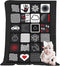 Baby Tummy Time Mat High Contrast Black White Red Sensory Play Blanket