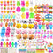 Fumogym 312PCS Easter Egg Fillers for Kids Boys Girls Basket Stuffers Party Favors