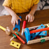 Melissa & Doug Take-Along Tool Kit, Wooden Construction Toy, 24 pcs, Multicolor, 10.0 x 5.55 x 4.75