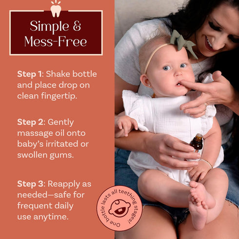 1oz Punkin Butt - Natural Herbal Teething Oil for Babies - Daily Use Soothing Relief Drops | Baby, Infant, Toddler Gum