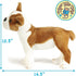 VIAHART Bobby The Boston Terrier Boxer Plush, 14.5 Inch Large Dog Stuffed Animal by TigerHart Toys