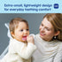 (2 Pack) MAM Mini Cooler Baby Teether with Clip Cooling Teething Rings for Teething Relief, Lightweight Easy-Grip