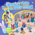 6PCS 3D Printed Bunny Eggs, Prefilled Egg with Articulated Rabbit Fidget Toys Inside, Party Favors, Classroom Prizes