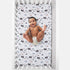 NoJo Woodland Friends Fitted Crib Sheet - White with Colorful Characters