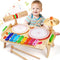 Kids Drum Set for Toddlers - 7 in 1 Montessori Preschool Musical Toys, Drum Kit, Xylophone, Tambourine Birthday Gifts