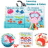 0-6, 6-12,12-18 Fish Baby Books Toys, Touch Feel Cloth Crinkle Books for Babies,Baby Infant Toys Months,Early Learning