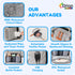 Backpack, 3 Orian Diaper Bag Diaper Bag with Baby Changing Station, Large Travel Diaper Bag, Mosquito Net, USB Charging