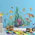 Amaonm Creative Cartoon Removable 3D Under The Sea World Wall Stickers, Colorful Seaweed Decal for Nursery