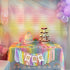 1st Pastel Rainbow High Chair Banner - Sweet One Highchair Banner Birthday, Pastel Rainbow Ribbon Garland, First