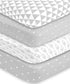 BaeBae Goods Fitted Baby Crib Sheets for Boys and Girls, 3 Pack, Soft and