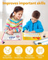 36pcs 3 4 5 Coogam Handwriting Drawing Practice Cards, Alphabet Number Painting Coloring with Pens, Double Sided Write