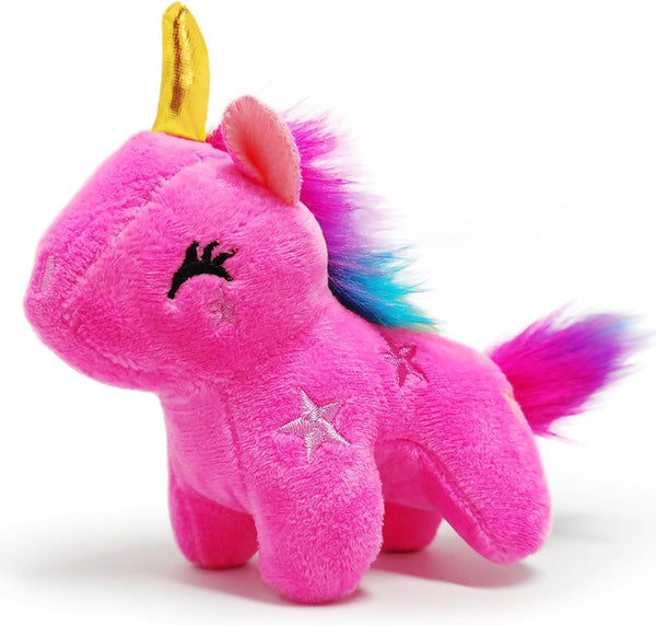 Pink Unicorn Stuffed Animals for Girls and Boys, Cute Plush Toys Keychain, Soft Mini Plush Toy for Children's Day Gifts