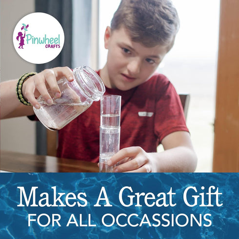 Water Filter DIY Kit for Kids - Educational Water Purification STEM Kits with Sand, Pebbles, Filter Chamber & Paper