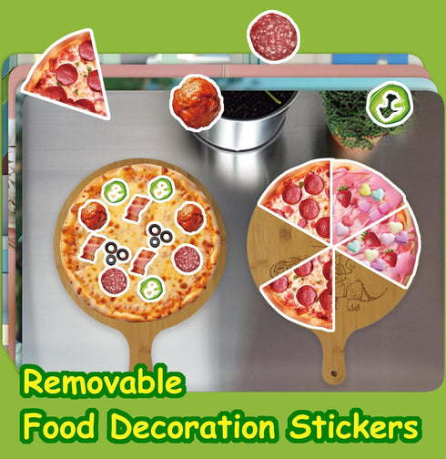 200+ 11 3-6 Dino Fun Cooking Sticker Book, Create & Play with Removable Food Stickers & Playful Kitchen Scenes for Kids