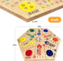2 6 6 24 6 Family(15 INCH) Wooden Board Game, Original Marble Game Double Sided Painted to Player Fast Track Board Game