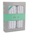 Ely's & Co. Patent Pending Waterproof Bassinet Sheet, 2 Pack Neutral Taupe Grey Splash & Stripes for Baby Girl and Boy