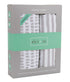 Ely's & Co. Patent Pending Waterproof Bassinet Sheet, 2 Pack Neutral Taupe Grey Splash & Stripes for Baby Girl and Boy