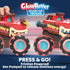 JOYIN 3 Pack Monster Truck Toy - Motion Activated Light-Up Cars for Toddlers, Press & Go Cars for Boys Girls