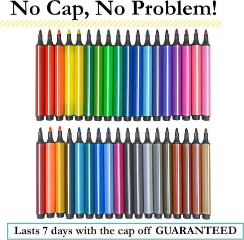 The Pencil Grip Magic Tri Stix, Non-Toxic and Washable Markers For Kids, 36 Assorted Stix Markers, TPG-399 by The Pencil Grip