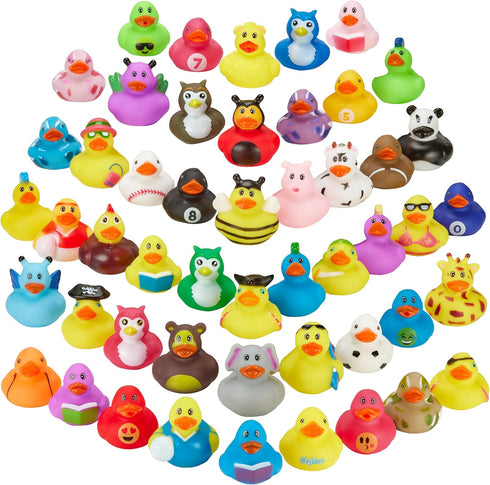 Playbees Rubber Ducks in Bulk 12 Pack Assortment Duckies Kids Baby Bath