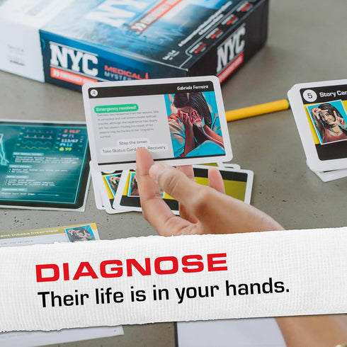 14 Buffalo Games - Medical Mysteries: NYC Emergency Room - New Game Night Staple - Escape Room - Cooperative Strategy
