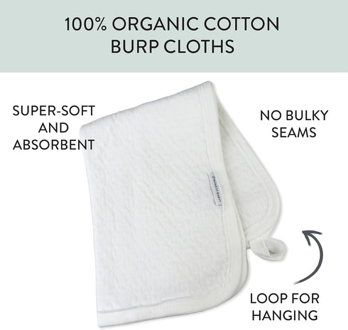 3-Pack HonestBaby Matelasse Burp Cloth