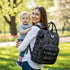 Backpack Backpack Diaper Bag with USB Charging Port Stroller Straps and Insulated Pocket,army military Travel Nappy