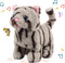 Easfan 9’’ Walking Kitty Plush Toy - Electric Interactive Cat Stuffed Animal with Meowing Tail and Nodding Head