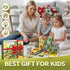 Set 3-5 4-8, VigorFun Army Magnetic Tiles Building Toys for Kids Ages STEM Military Magnetic Blocks with Army Men