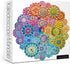 Colorful Flowers Puzzles Impossible Puzzle 1000 Piece for Adults, Mandala art Jigsaw Puzzles Difficult Puzzles, Hard Blooming Puzzle Challenging Jigsaw Puzzles As Home Decor