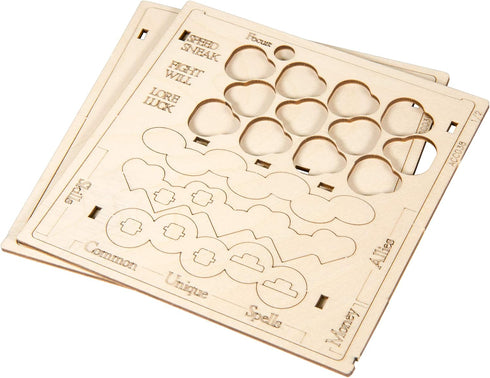 The Broken Token Arkham Player Board - Wood Board for Arkham Horror 2nd Edition Game Crate Compatibility