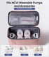 NCVI Breast Pump Storage Bag for Pumps and Extra Parts, Large Capacity Portable Pump Carrying Case with Handle
