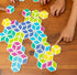 Mobi Stello Color Matching Game, Family Friendly Tile Matching Game for Ages 5 and Up, 48 Colorful Plastic Tiles