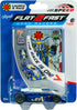 2 FLAT FAST Original Speed Card Racer Flat Car Racer and Pocket Size Racecar Launcher with Real Rubber Tires