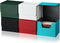 Weewooday 5 Pcs Leather Deck Card Boxes Large Size Deck Game Holder Storage