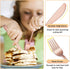 E-far 12-Piece Copper Kids Silverware Set, Stainless Steel Toddler Utensils, Includes Forks, Spoons, Knives
