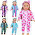 Unicorn Element 5 Sets Baby Doll Clothes for 14-18 Inch Dolls, Casual Wear for 17 Inch Baby Doll, 10 Pcs Clothes