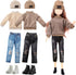 Bencailor 8 Pcs Doll Clothes & Accessories for 12 Inch Girls Doll, Includes Sweater, Pants, Shoes & Hat
