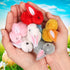 FLYSNK 24 Pack Easter Eggs Fillers with Mini Bunny Plush, Easter Basket Stuffers Easter Egg with Toys Inside for Kids