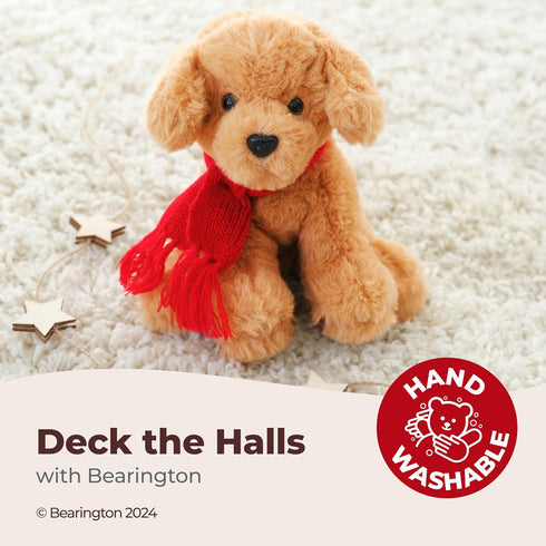Bearington Grizwald The Golden Retriever Plush, 7.5" Stuffed Animal, Ideal Christmas Gift for Toddlers, Kids & Teens