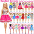 Ecore Fun 39 Pcs Doll Clothes and Accessories, 3 Fashion Dresses, 10 Slip Dresses, 3 Tops, 3 Pants for 11.5 inch Dolls