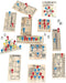 Fun Express Wooden Board Games Set 12 Pack - Classic Travel Games