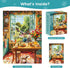 WSCXSC 500 Cozy 20.5x 15 Piece Puzzle for Adults, Kitchen and Garden View Jigsaw Puzzle, Colorful Puzzles with Flowers