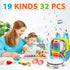 Toddler Musical Instruments Set, 32 PCS 19 Kinds Wooden Percussion Toys for Kids