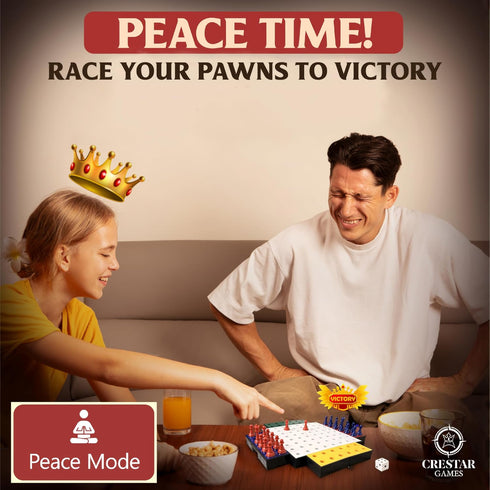 Crestar Games 8+ Family Board Games for Kids and Adults I Strategy Board Games for Adults and - Pawns Invasion Boards
