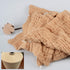 Daxue 100% Set 12x12 inches 5 Baby Muslin Washcloths Natural Unbleached Cotton, Extra Soft Baby Wipes Burp Cloths Small