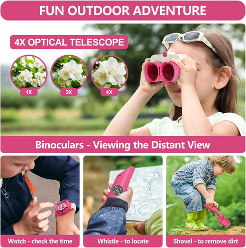 Set Set 3+ Kids Camping an Outdoor Campfire Toy Featuring a Tent, Oil lamp, Stove, and More,Gift Idea for Girls Age
