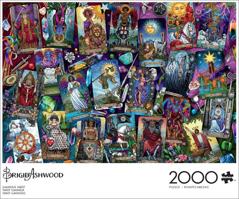 2000 Buffalo Games Luminous Tarot Brigid Ashwood Art & Photo Collection Piece Jigsaw Puzzle Colorful Puzzle for Adults